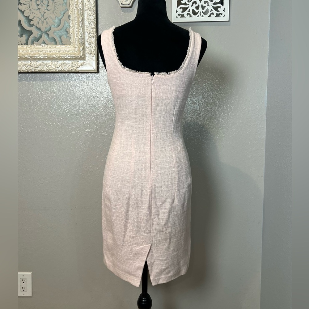 Karl Lagerfeld Blush Pink tweed shift dress - Picture 8 of 10